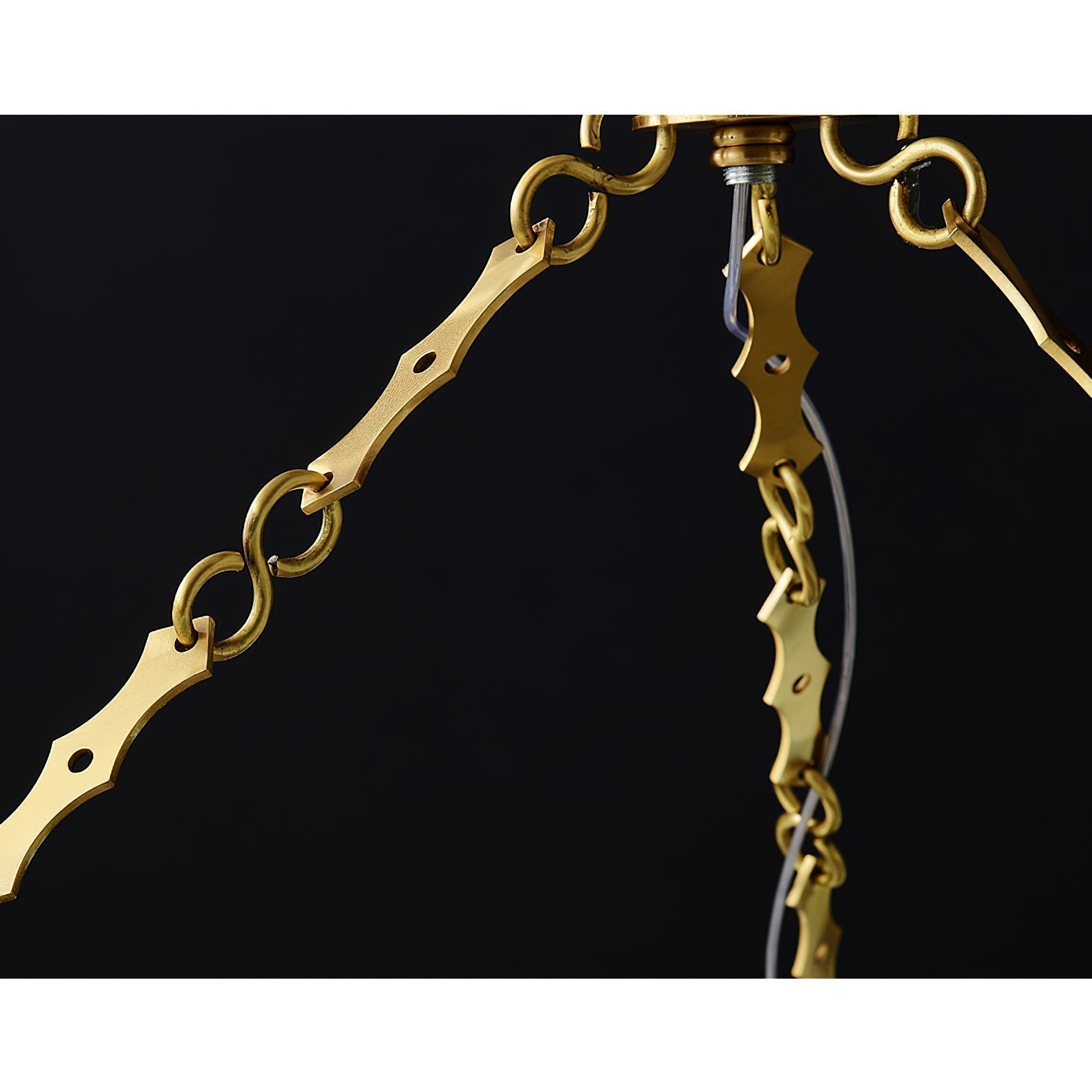 Alora Postmodern Luxury Round Brass Marble Chandelier - Letslighting