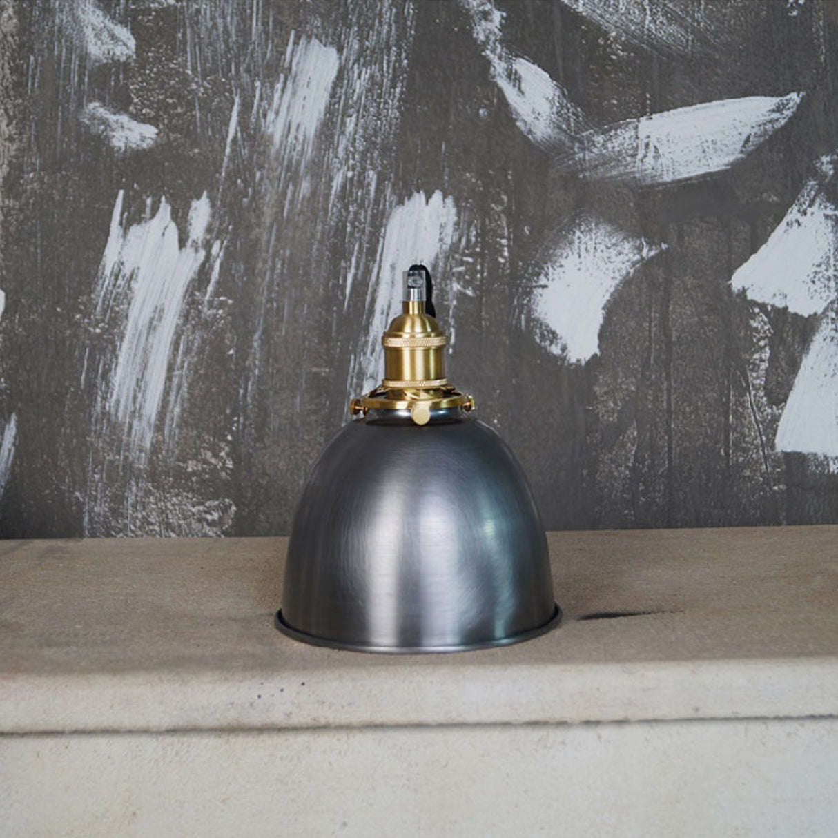 Radius Vintage Industrial Messing Pendelleuchte-Letslighting
