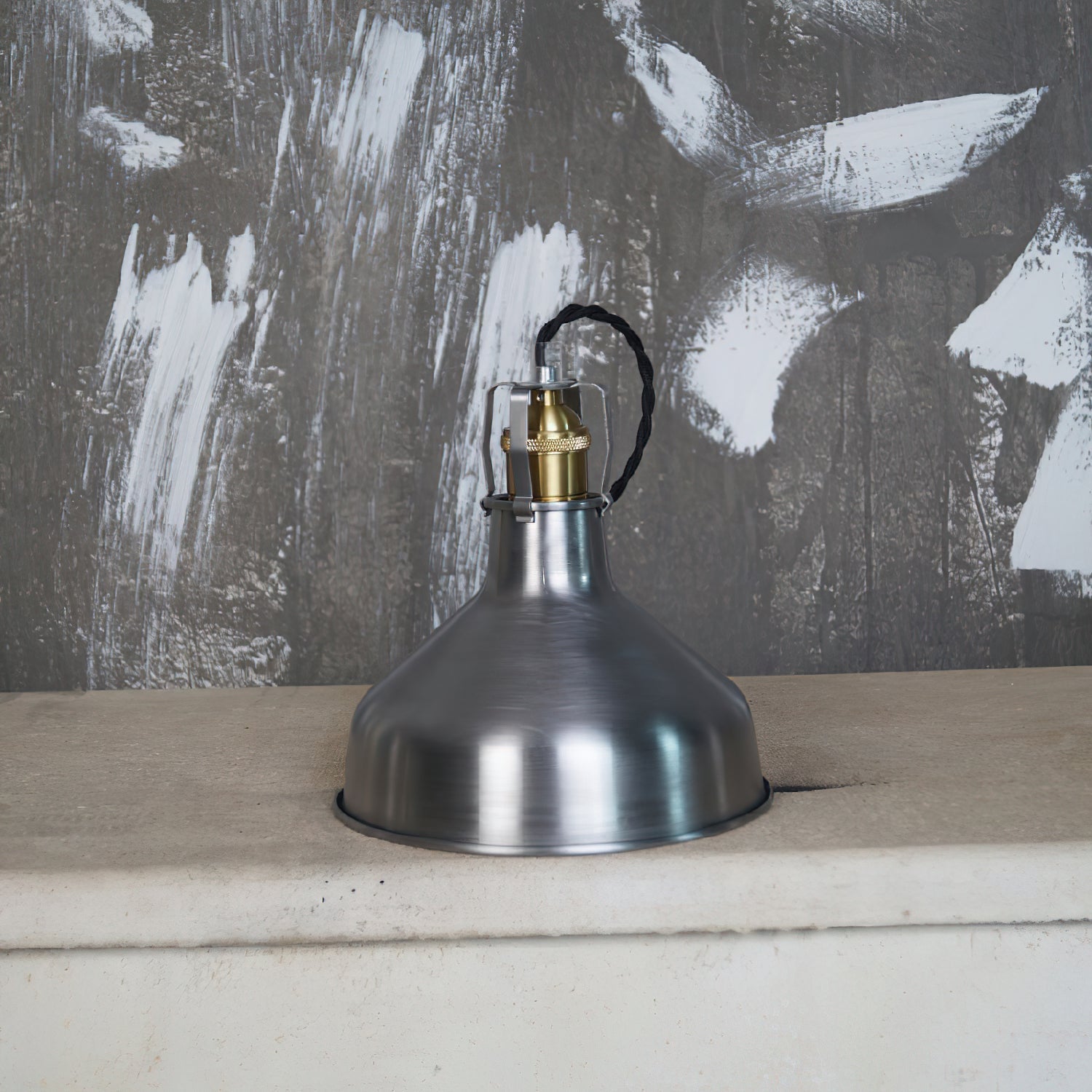 Radius Vintage Industrial Messing Pendelleuchte-Letslighting