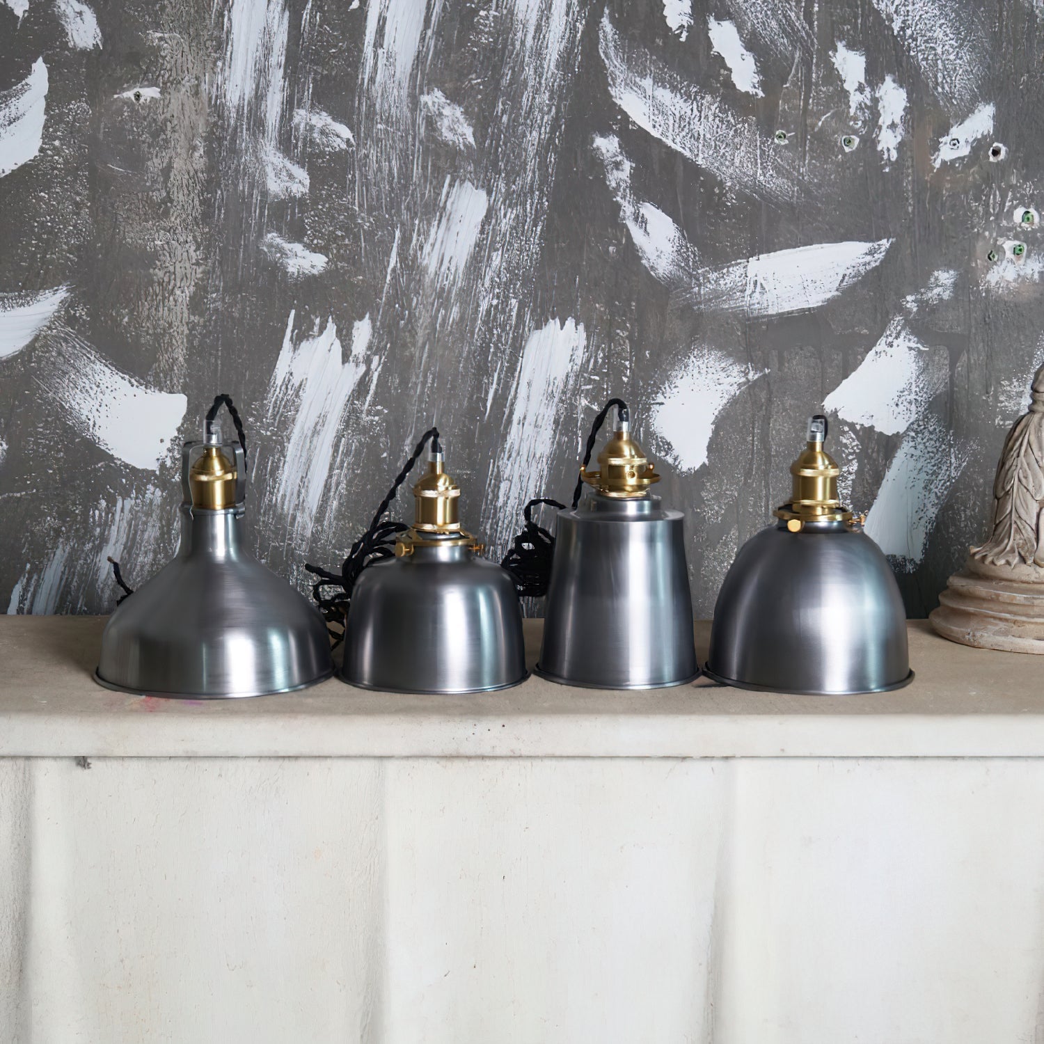 Radius Vintage Industrial Messing Pendelleuchte-Letslighting