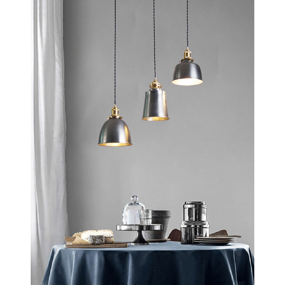 Radius Vintage Industrial Messing Pendelleuchte-Letslighting
