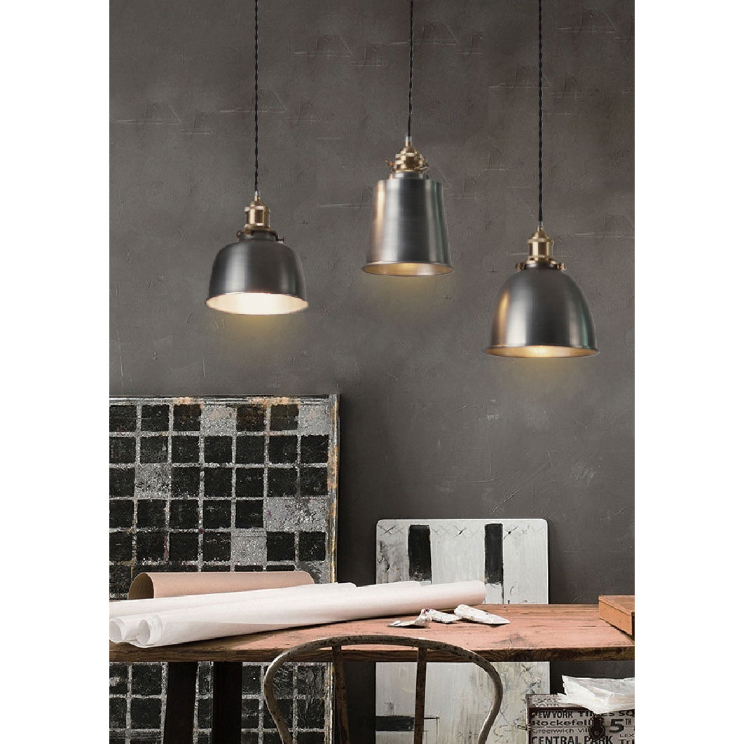 Radius Vintage Industrial Messing Pendelleuchte-Letslighting