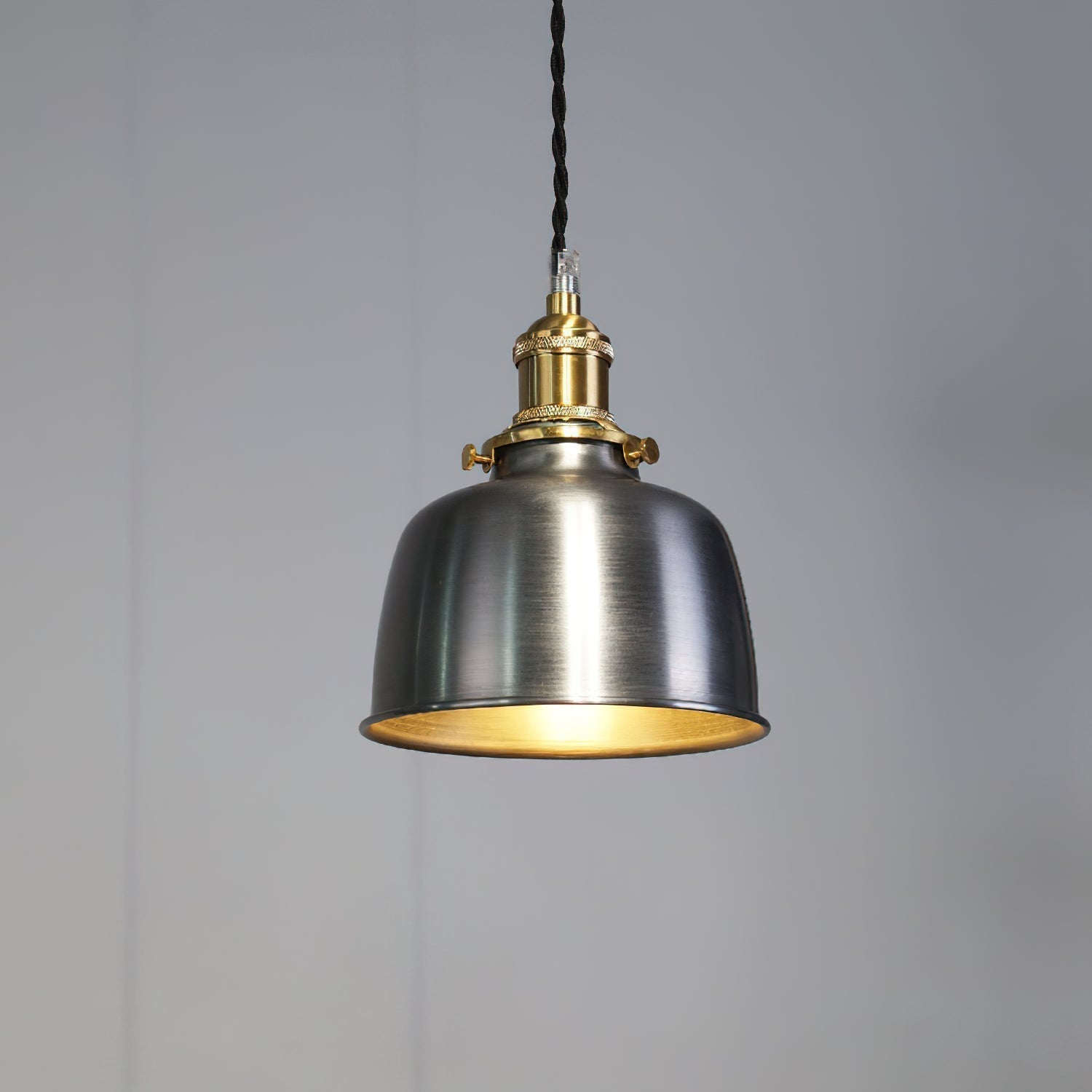 Radius Vintage Industrial Messing Pendelleuchte-Letslighting
