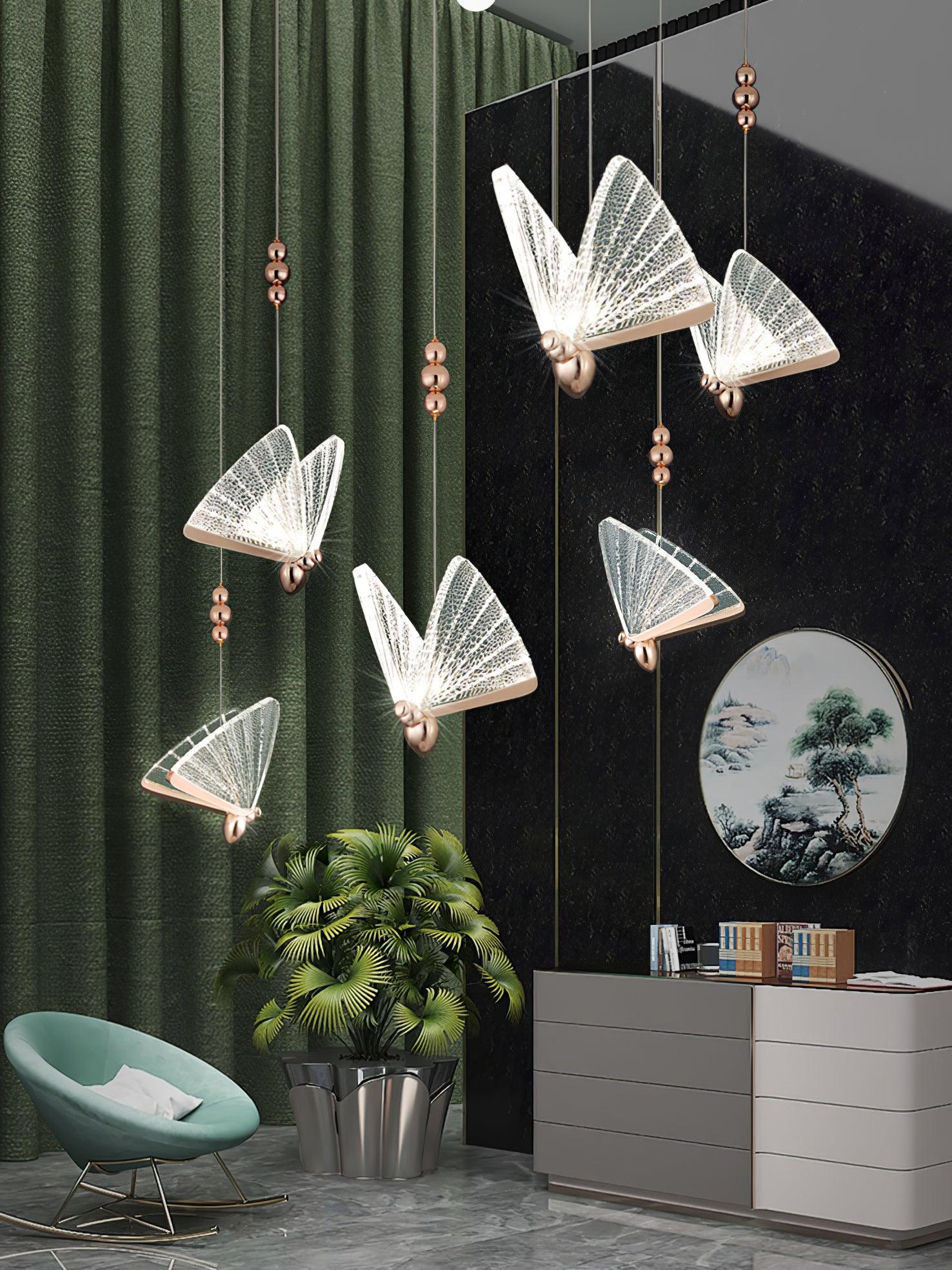 Butterfly Pendant Light - Blowlighting