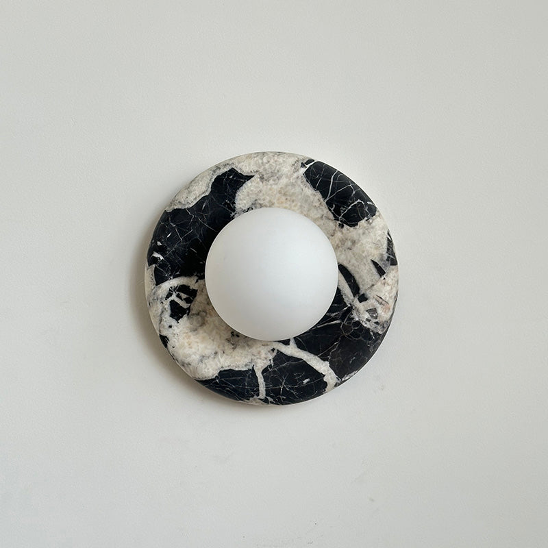 Uvinos Modern Minimalist Black Marble Sconce Wall Lamp - Letslighting