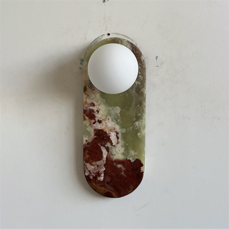 Syraeia Modern Minimalist Marble Jade Wall Lamp - Letslighting