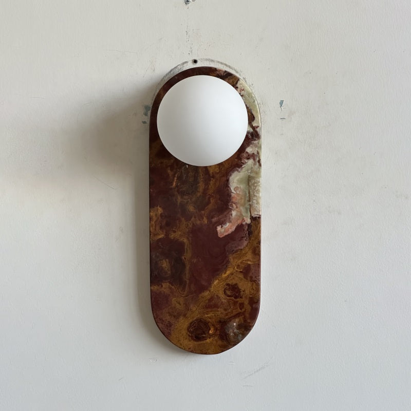 Syraeia Modern Minimalist Marble Jade Wall Lamp - Letslighting