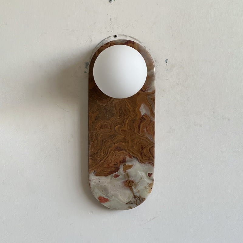 Syraeia Modern Minimalist Marble Jade Wall Lamp - Letslighting
