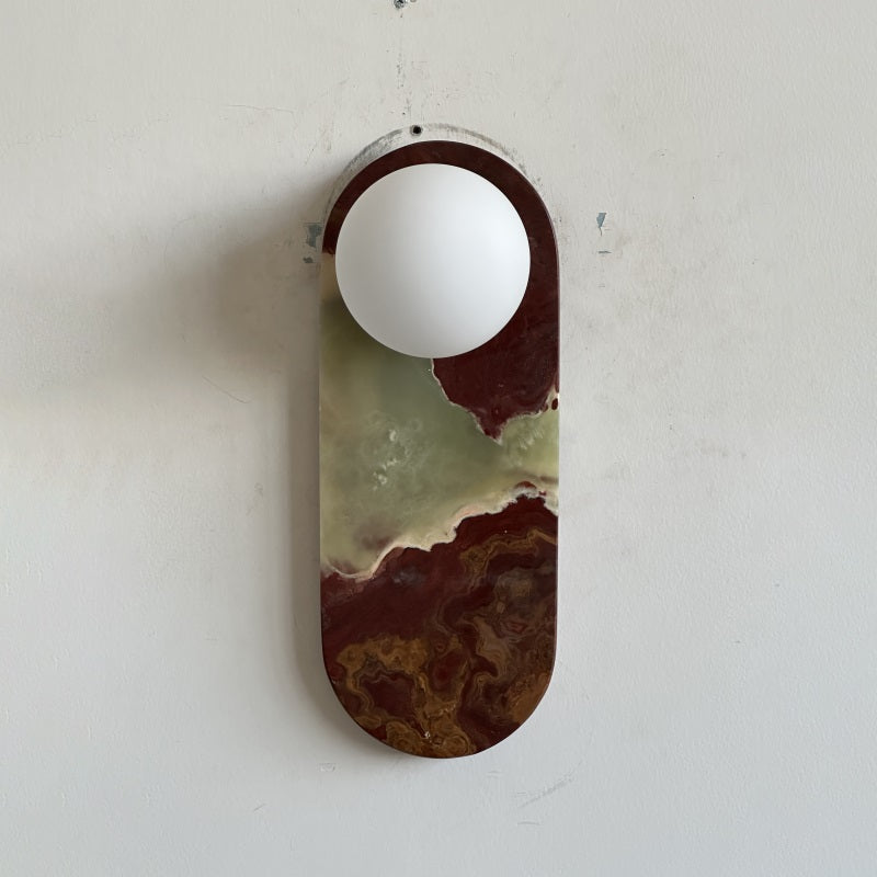 Syraeia Modern Minimalist Marble Jade Wall Lamp - Letslighting