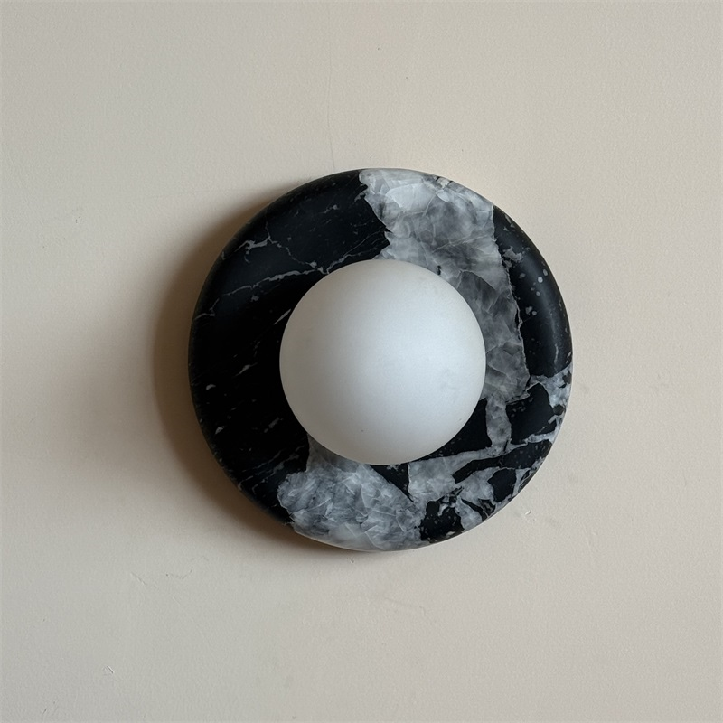 Uvinos Modern Minimalist Black Marble Sconce Wall Lamp - Letslighting