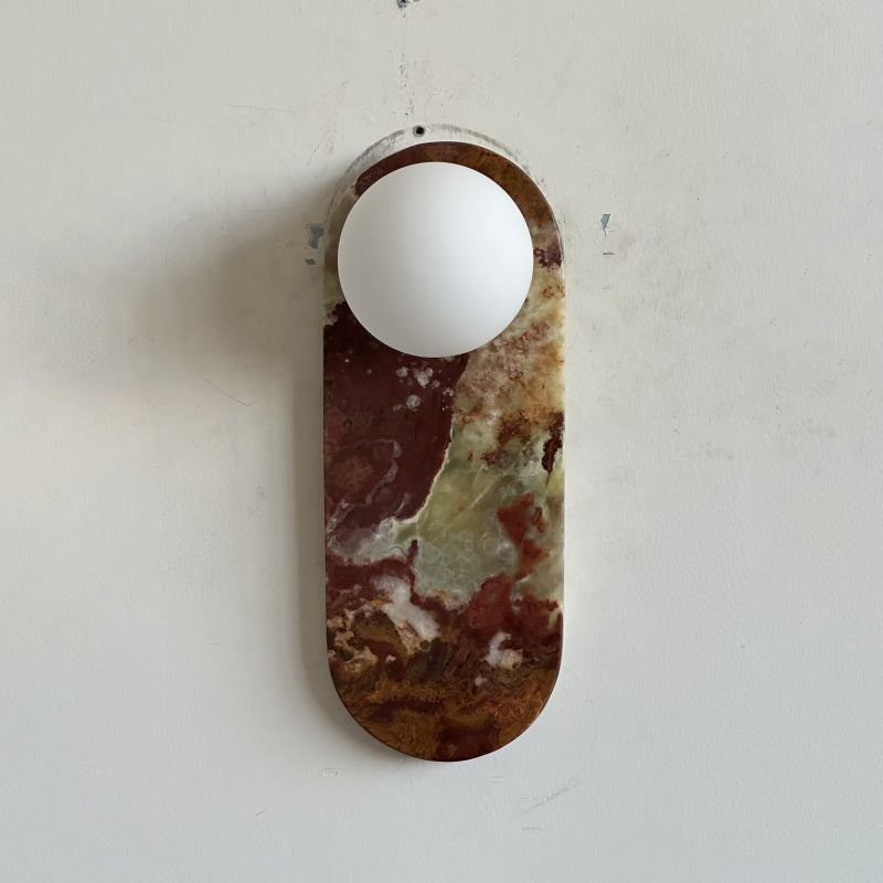Syraeia Modern Minimalist Marble Jade Wall Lamp - Letslighting