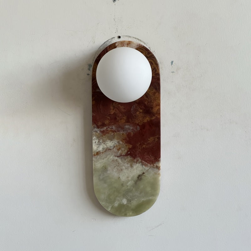 Syraeia Modern Minimalist Marble Jade Wall Lamp - Letslighting