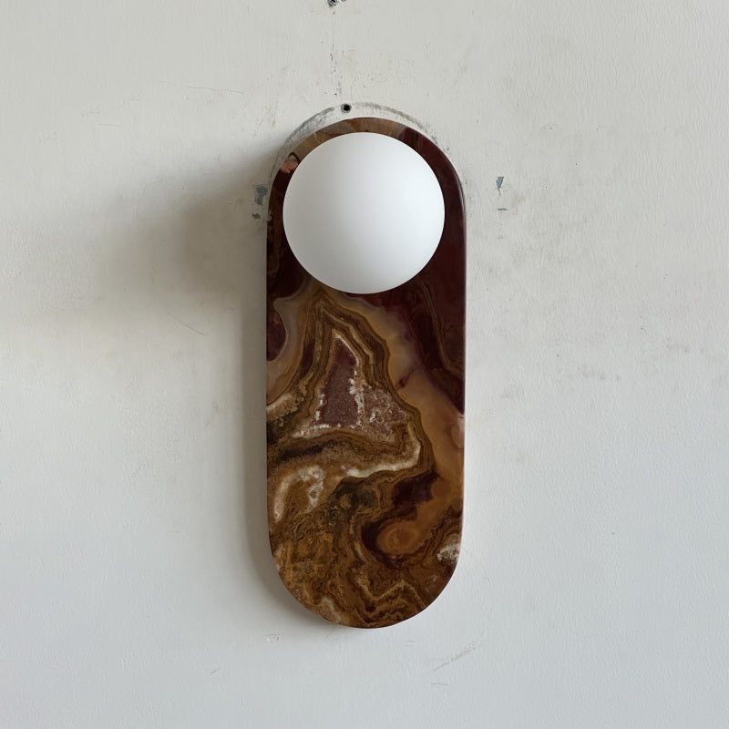 Syraeia Modern Minimalist Marble Jade Wall Lamp - Letslighting