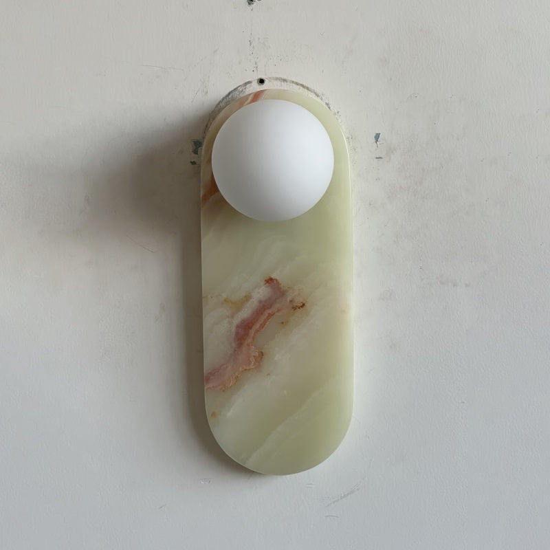 Syraeia Modern Minimalist Marble Jade Wall Lamp - Letslighting