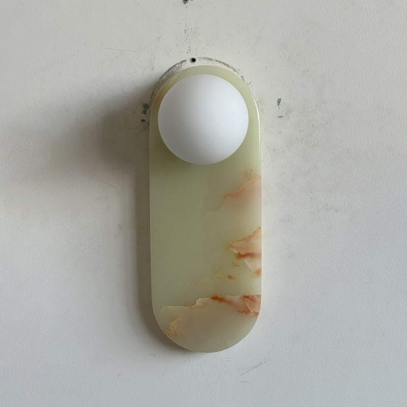 Syraeia Modern Minimalist Marble Jade Wall Lamp - Letslighting