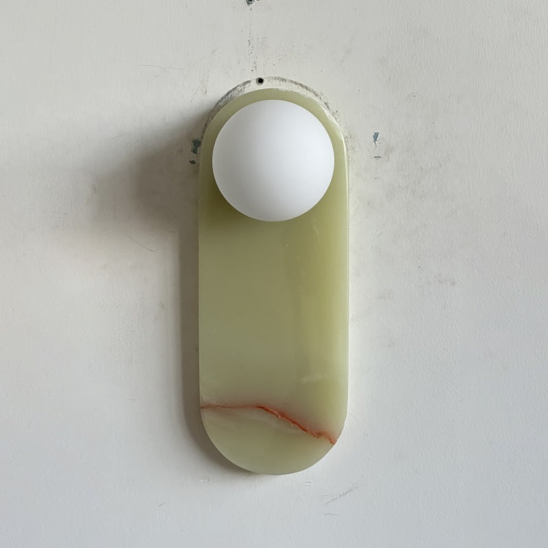 Syraeia Modern Minimalist Marble Jade Wall Lamp - Letslighting
