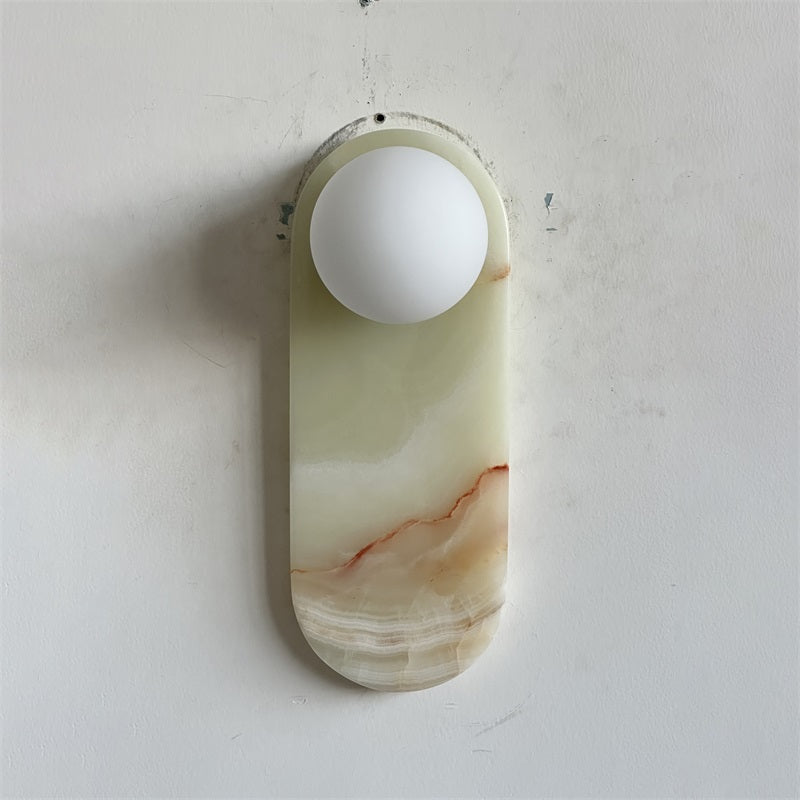 Syraeia Modern Minimalist Marble Jade Wall Lamp - Letslighting