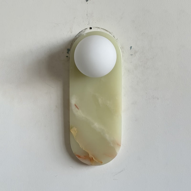 Syraeia Modern Minimalist Marble Jade Wall Lamp - Letslighting