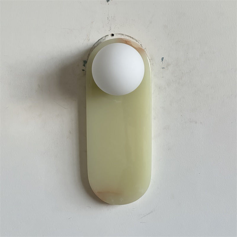 Syraeia Modern Minimalist Marble Jade Wall Lamp - Letslighting