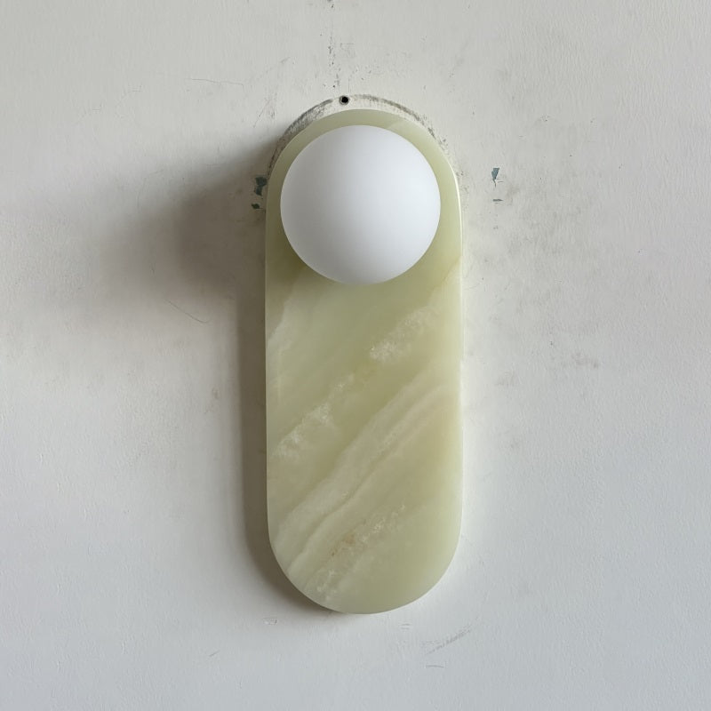 Syraeia Modern Minimalist Marble Jade Wall Lamp - Letslighting