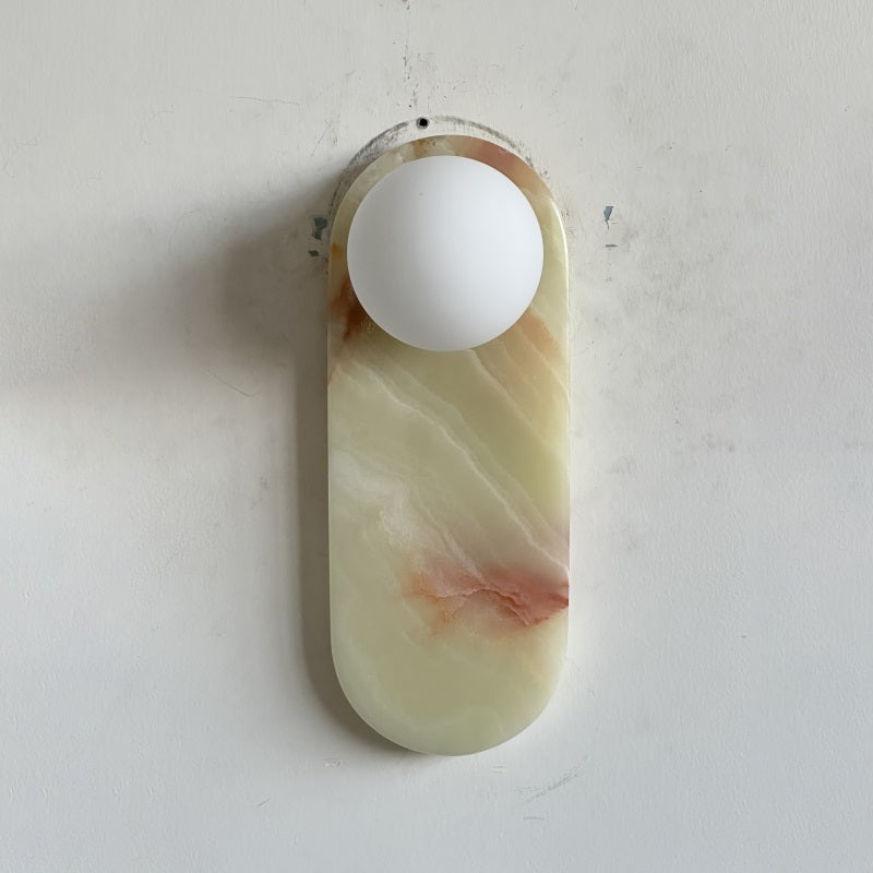 Syraeia Modern Minimalist Marble Jade Wall Lamp - Letslighting