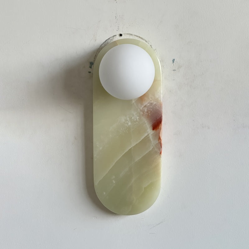 Syraeia Modern Minimalist Marble Jade Wall Lamp - Letslighting