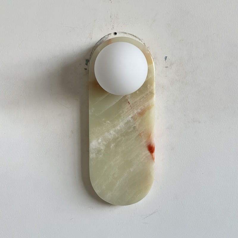 Syraeia Modern Minimalist Marble Jade Wall Lamp - Letslighting