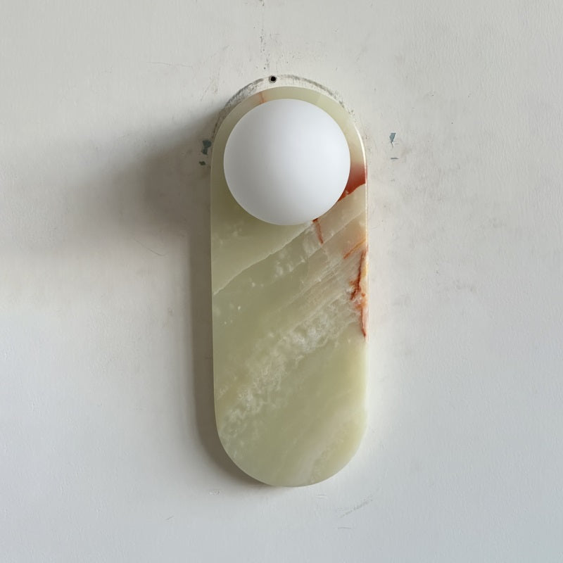 Syraeia Modern Minimalist Marble Jade Wall Lamp - Letslighting
