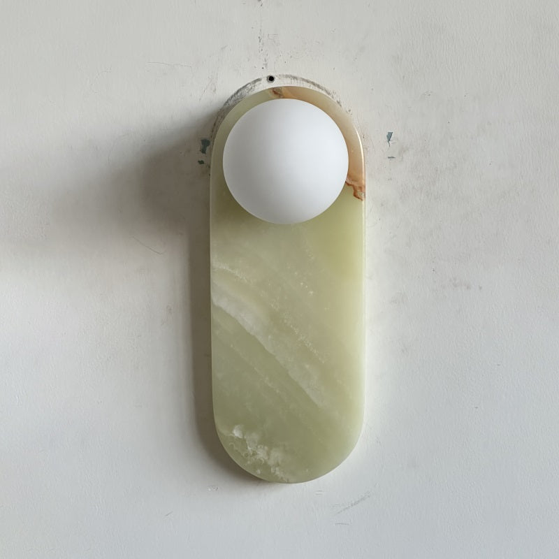 Syraeia Modern Minimalist Marble Jade Wall Lamp - Letslighting