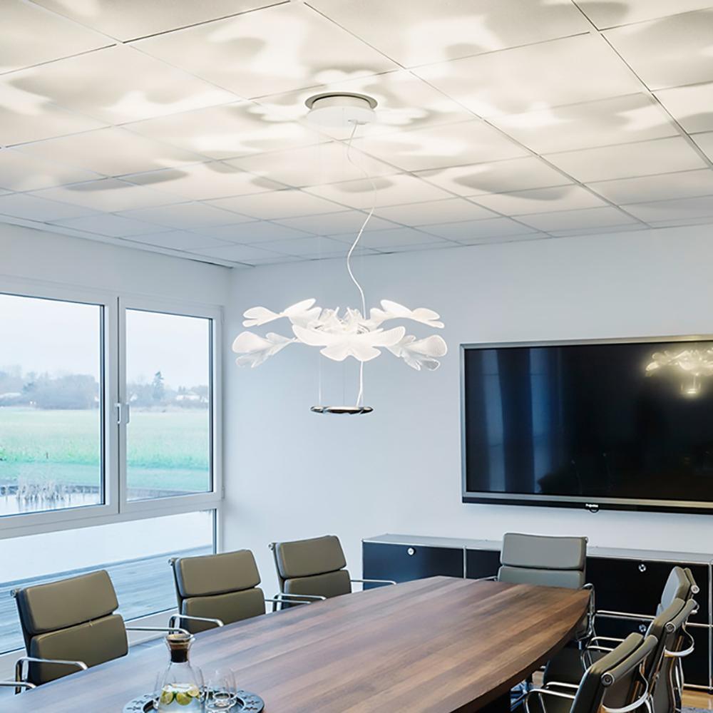 Solara Klarer Blatt-Deckenleuchter (Schwebeversion)-Letslighting