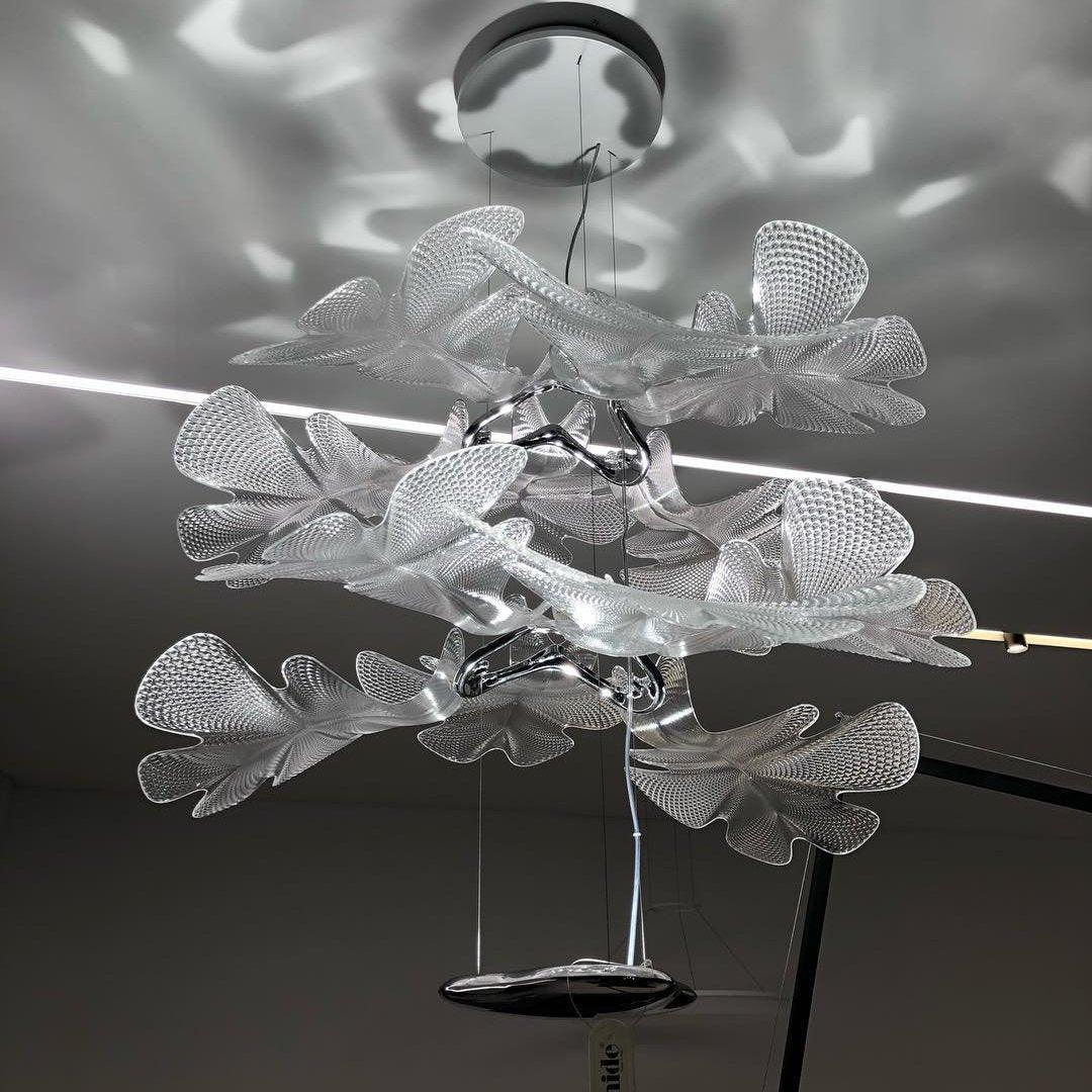 Solara Klarer Blatt-Deckenleuchter (Schwebeversion)-Letslighting