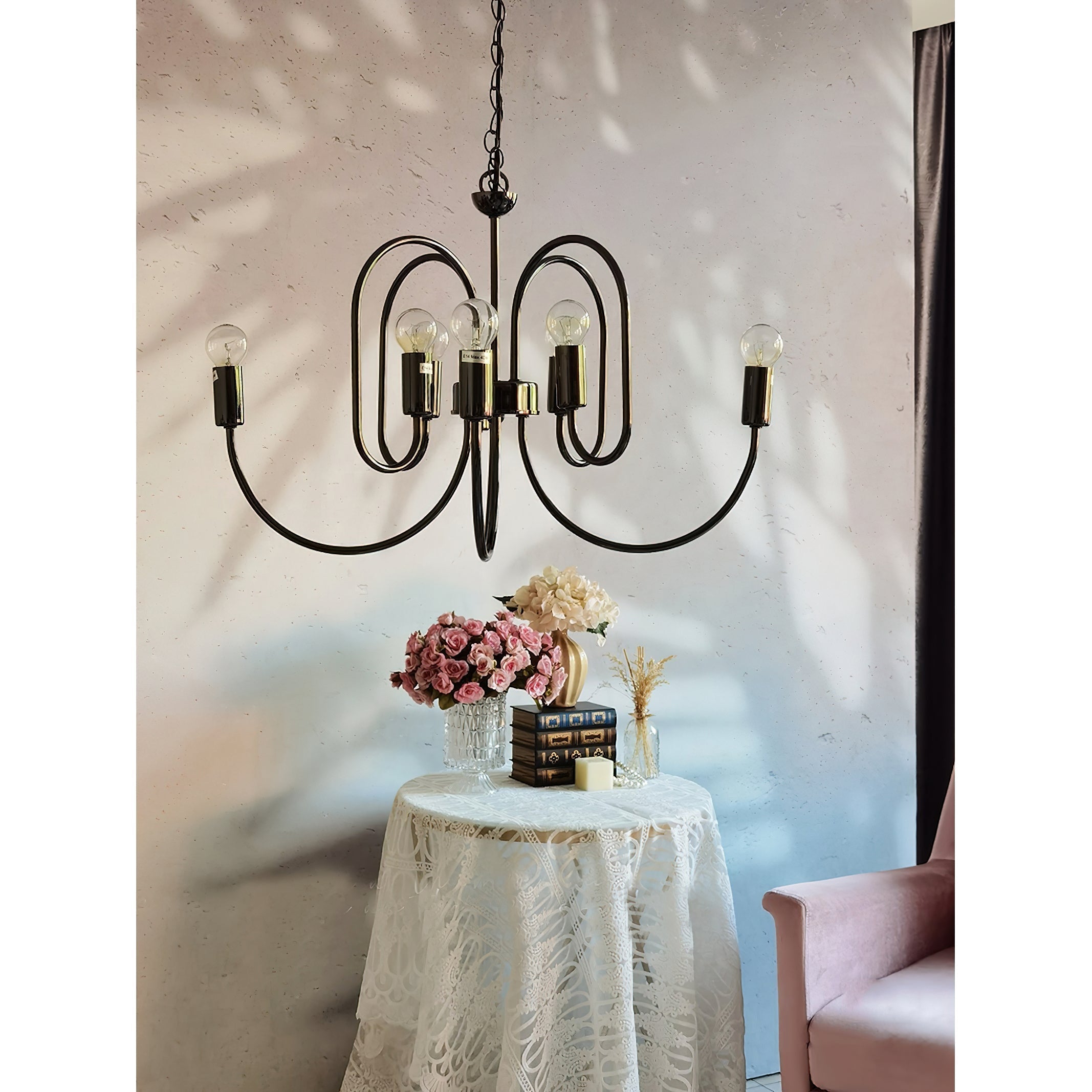 Ombre Eleganter Vintage-Industrie-Kronleuchter-Letslighting