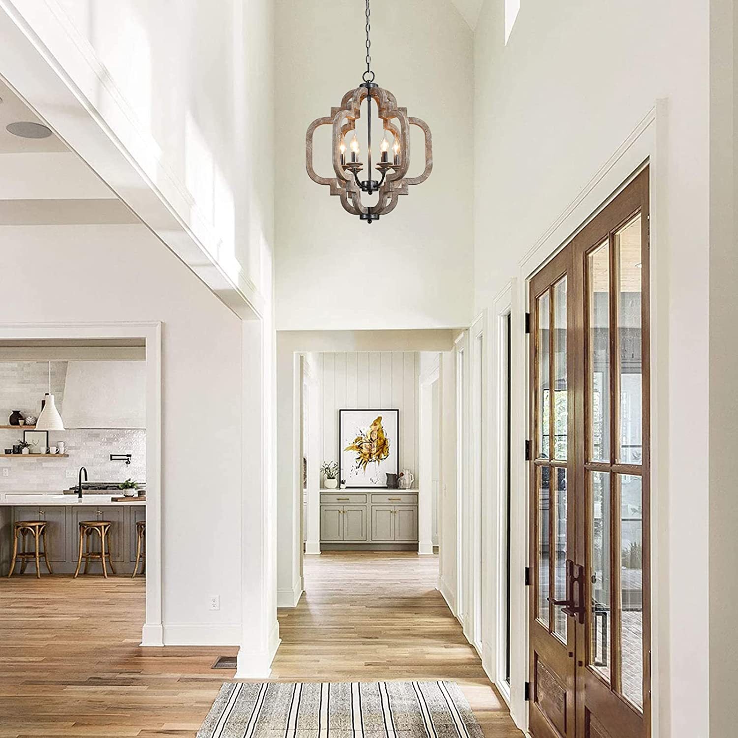 Polar Postmodern Luxus Holz Pendelleuchte-Letslighting