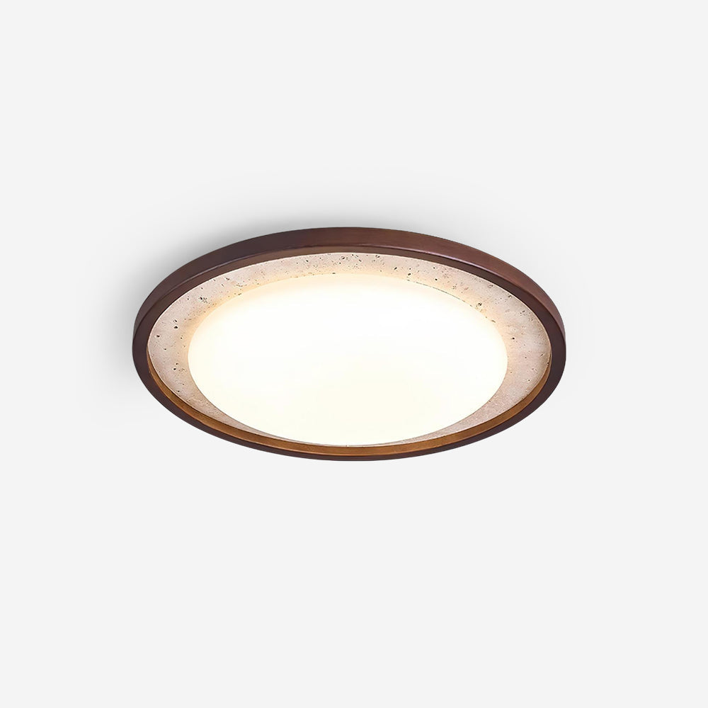 Ritta Sculptural Travertine Ceiling Lamp - Letslighting