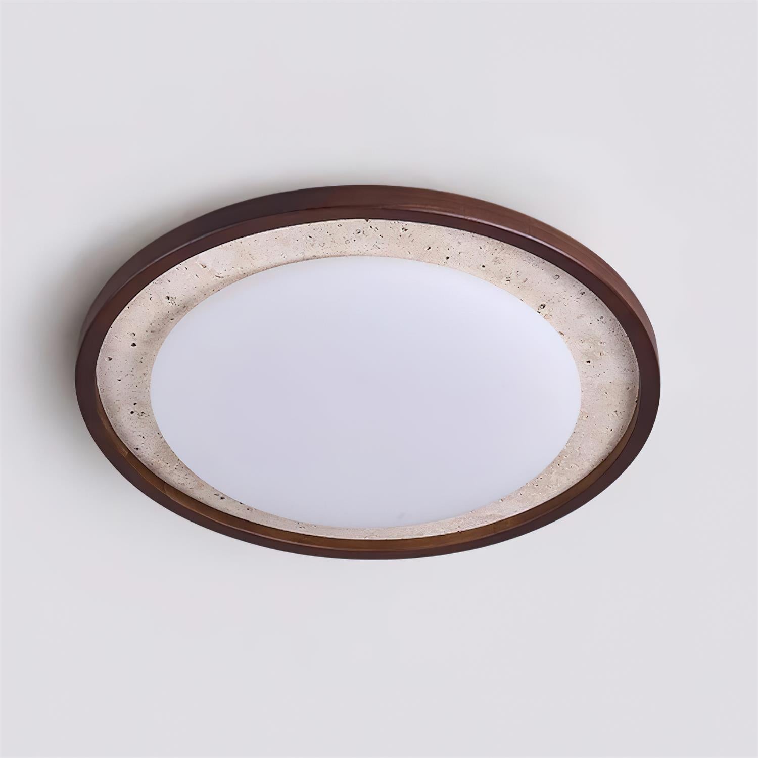 Ritta Sculptural Travertine Ceiling Lamp - Letslighting