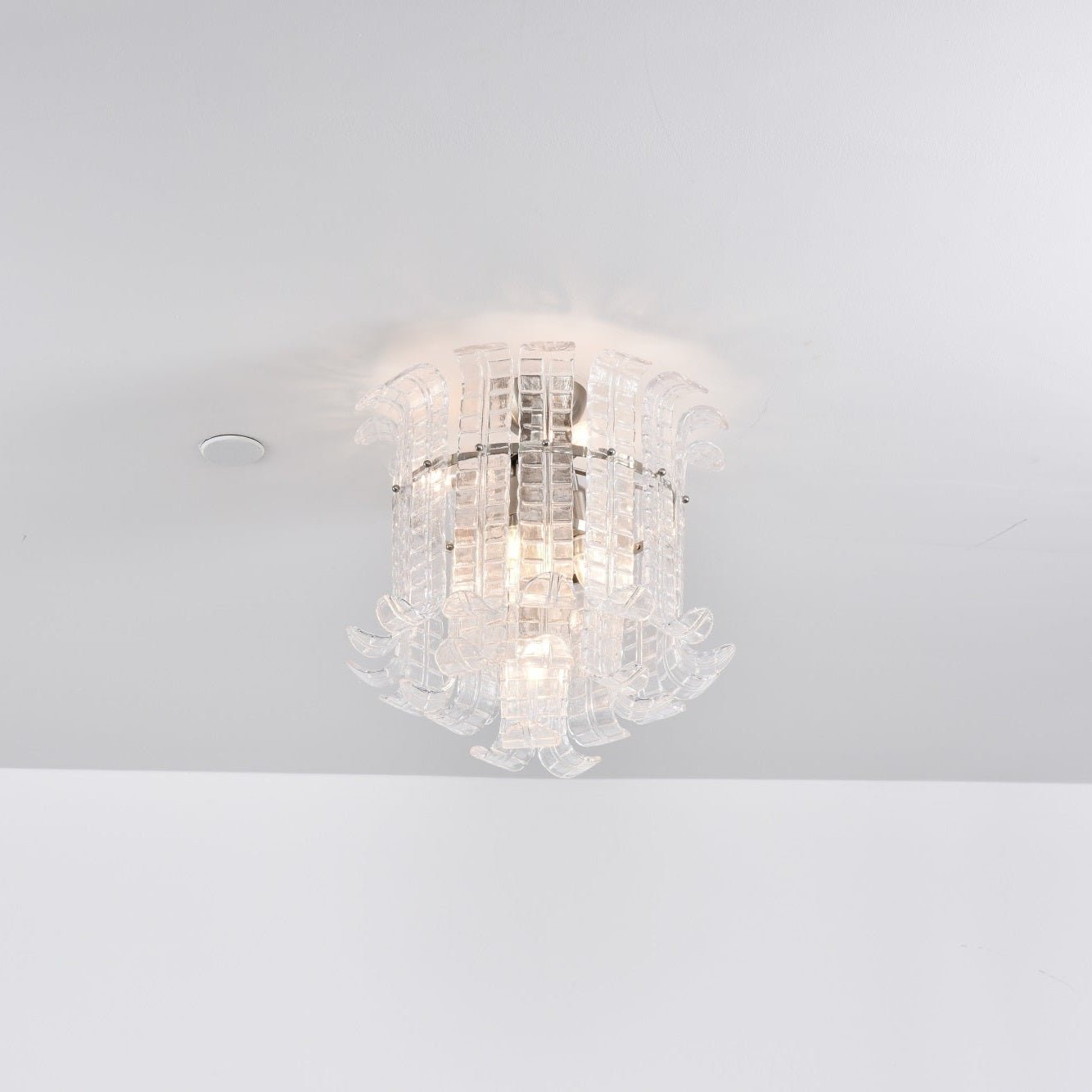 Aurora Ceiling Lamp Clear Murano Glass Flush Mount - Neutralighting