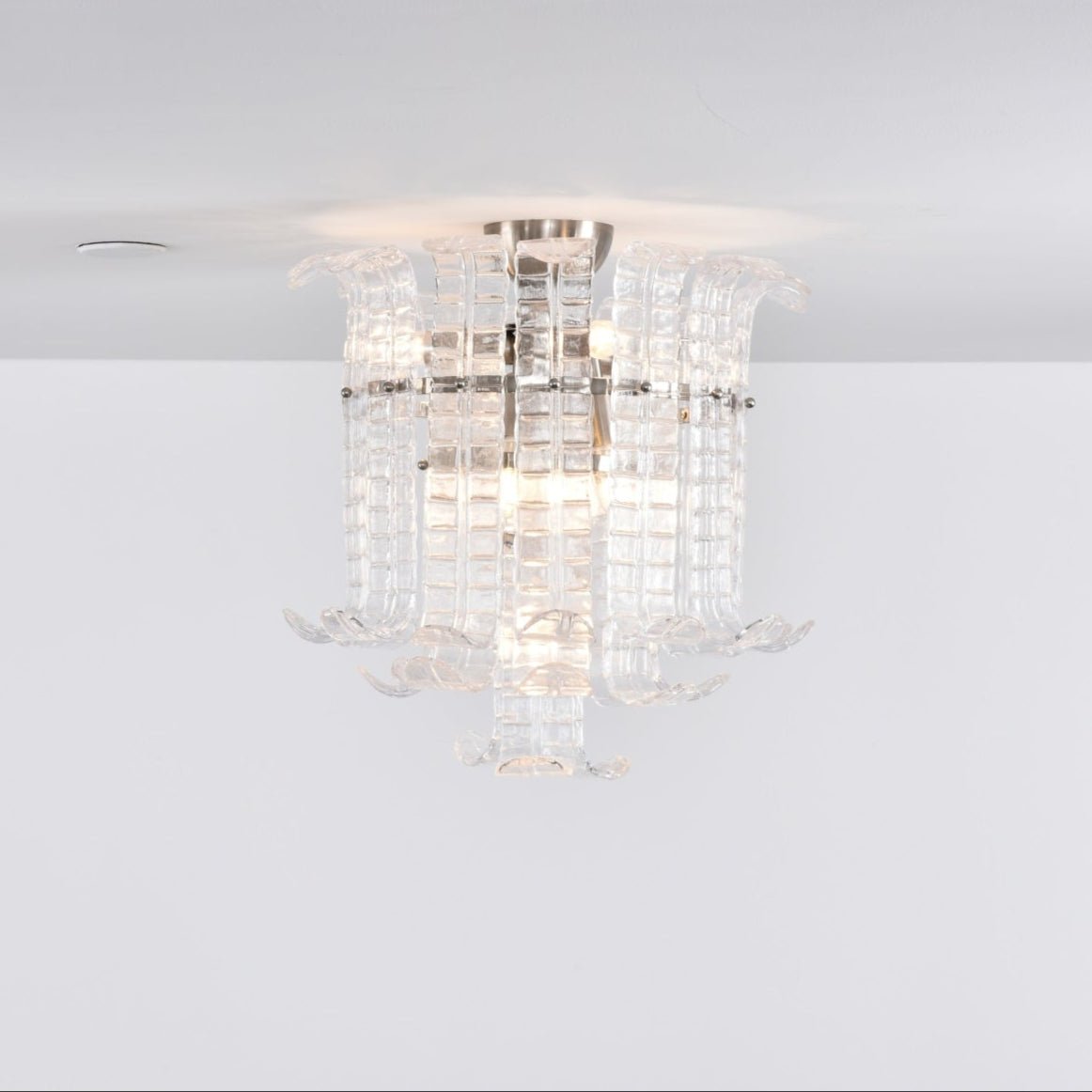 Aurora Ceiling Lamp Clear Murano Glass Flush Mount - Neutralighting