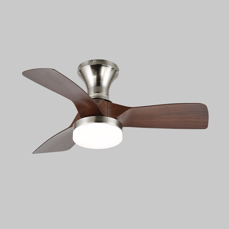 Mirella Deckenventilatorleuchte Silber Holz