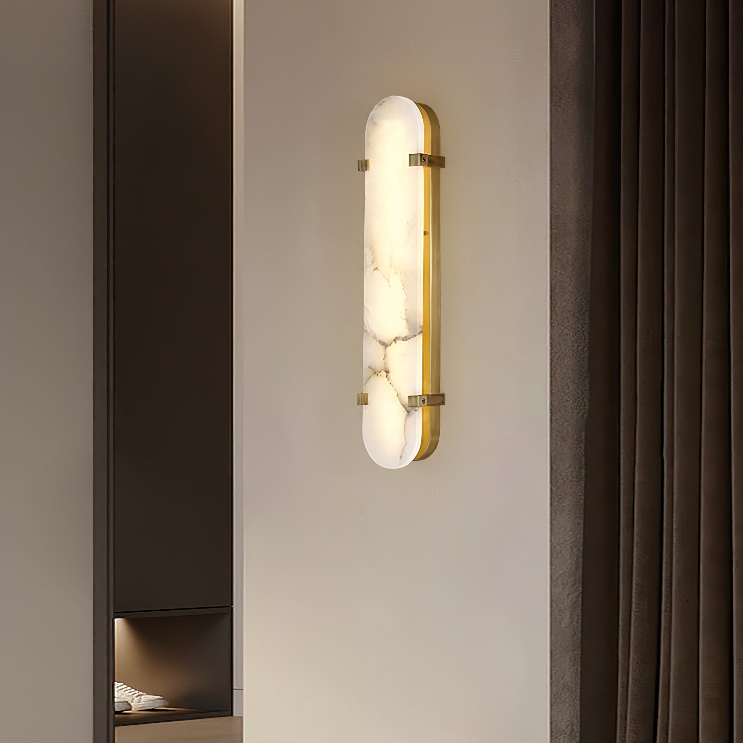 Lunaris Oval Alabaster Wall Light - Neutralighting