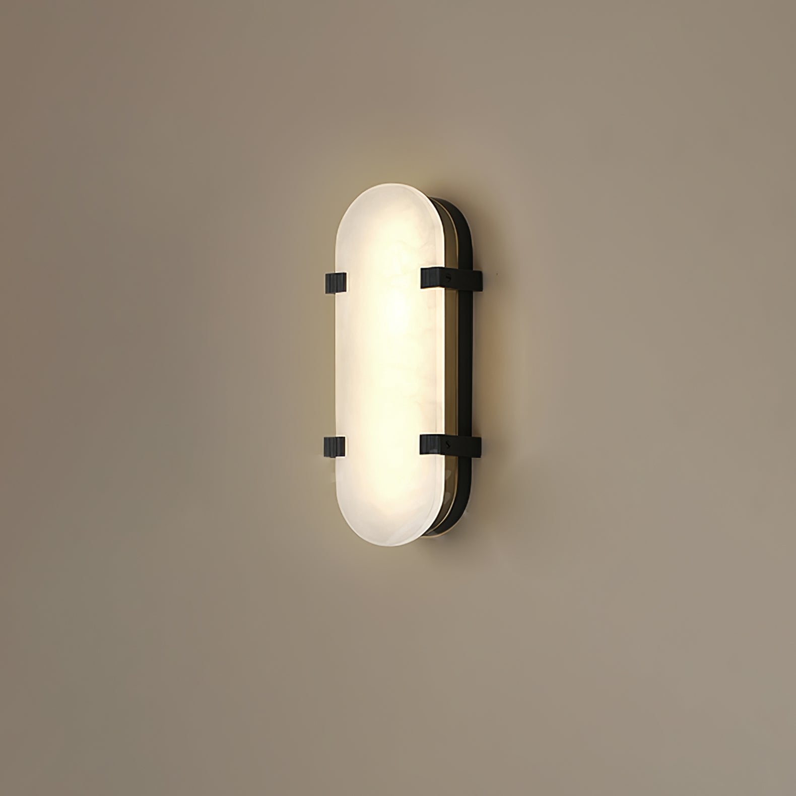 Lunaris Oval Alabaster Wall Light - Neutralighting