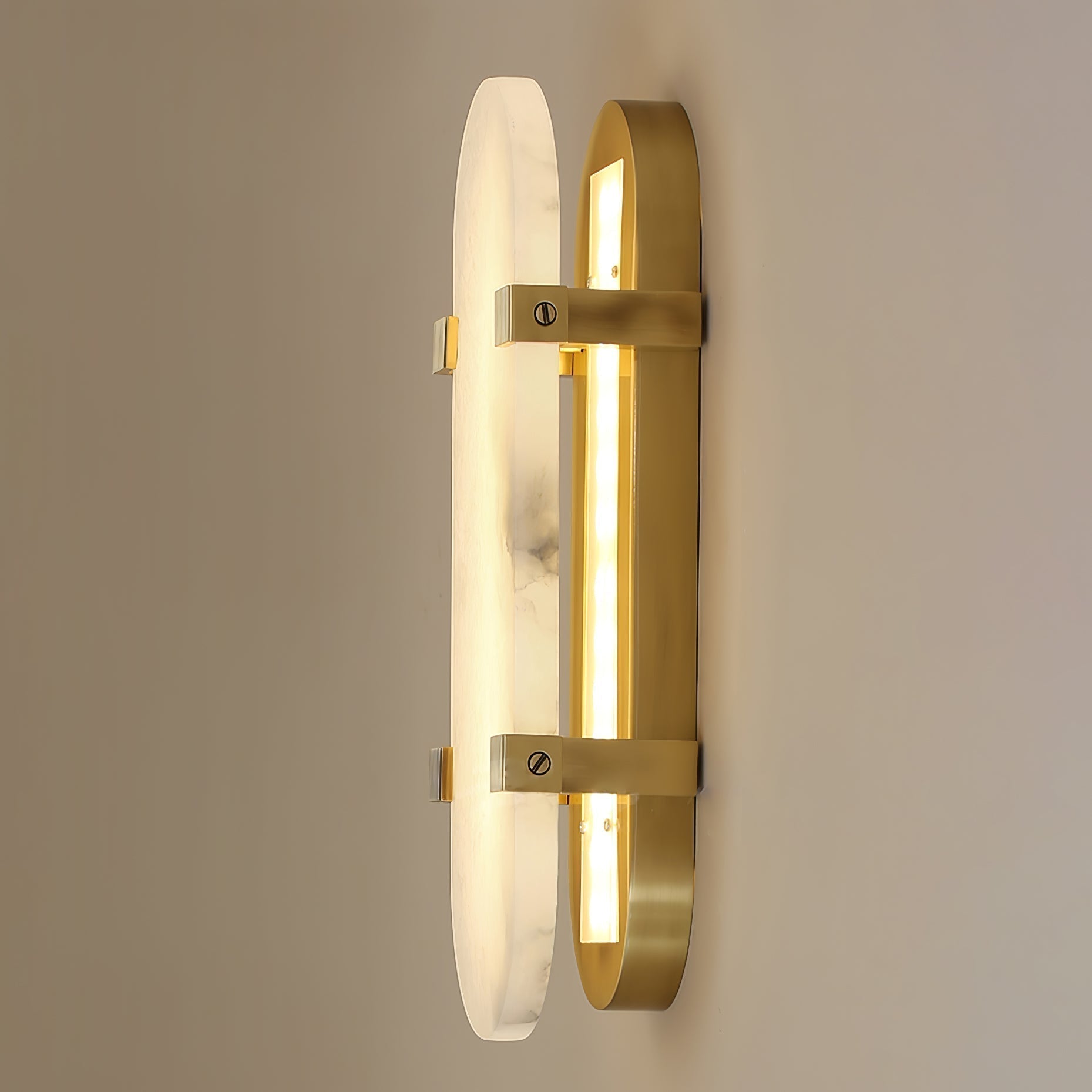 Lunaris Oval Alabaster Wall Light - Neutralighting