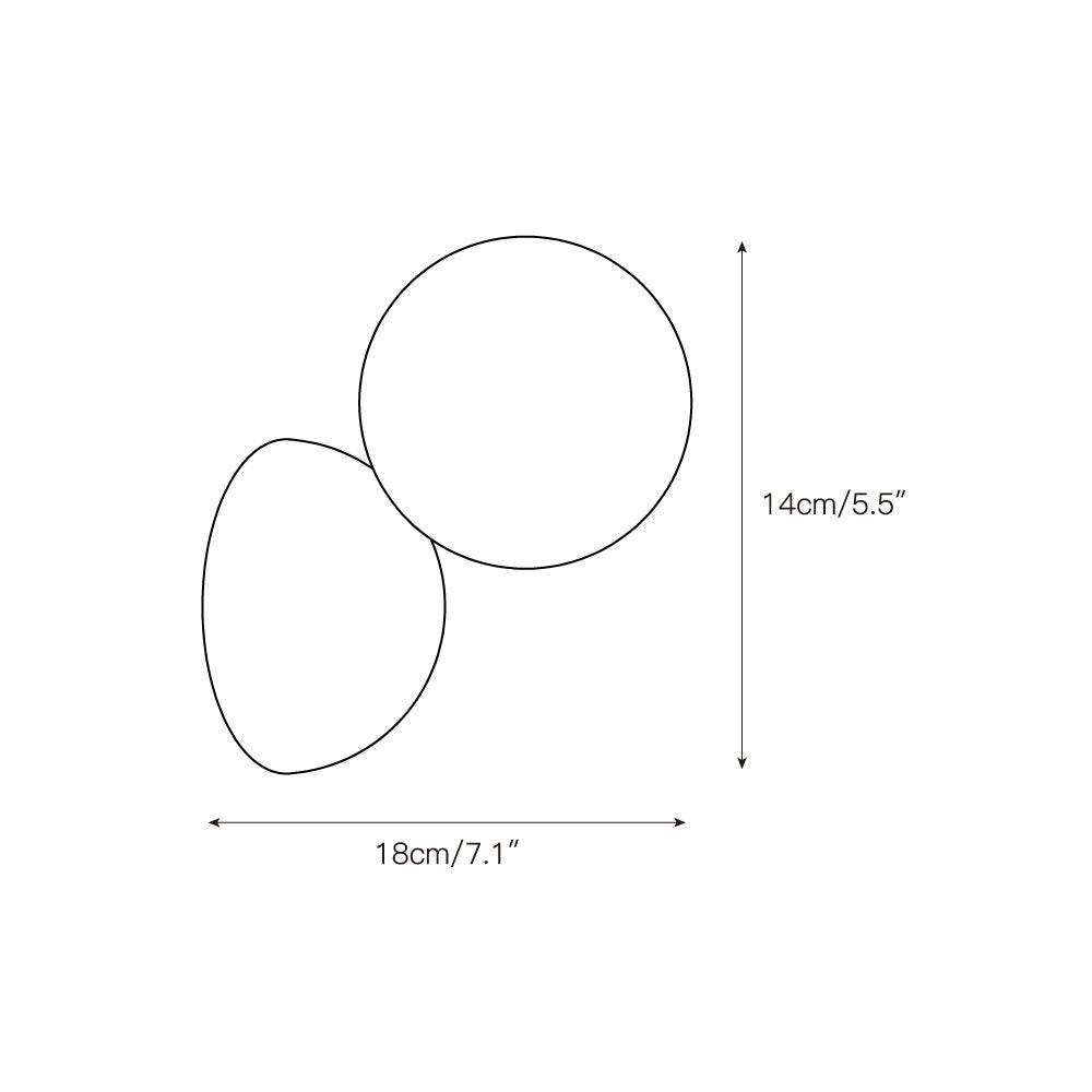 Arca Modern Minimalist Eclipse Mrable Metal Wall Lamp - Letslighting