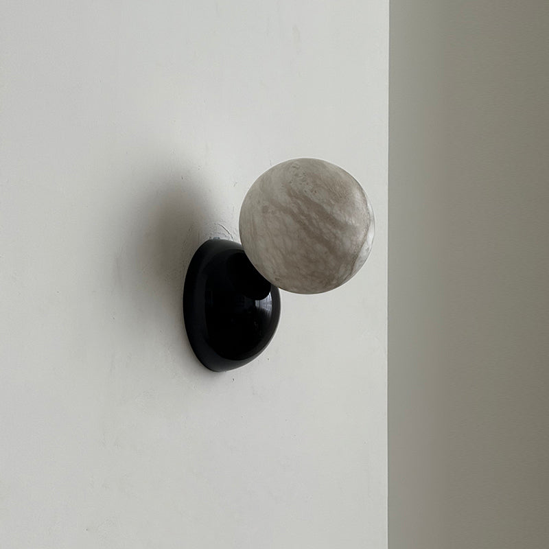 Arca Modern Minimalist Eclipse Mrable Metal Wall Lamp - Letslighting