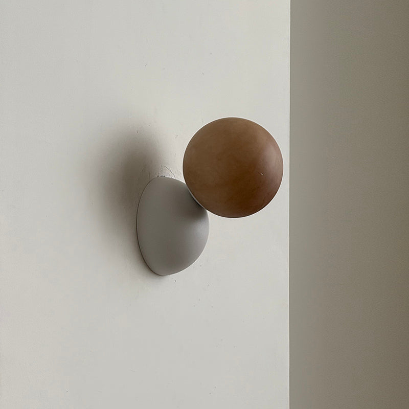 Arca Modern Minimalist Eclipse Mrable Metal Wall Lamp - Letslighting