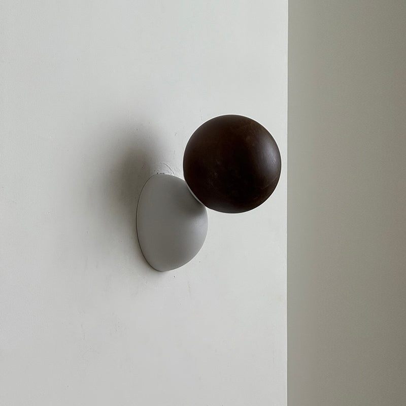 Arca Modern Minimalist Eclipse Mrable Metal Wall Lamp - Letslighting