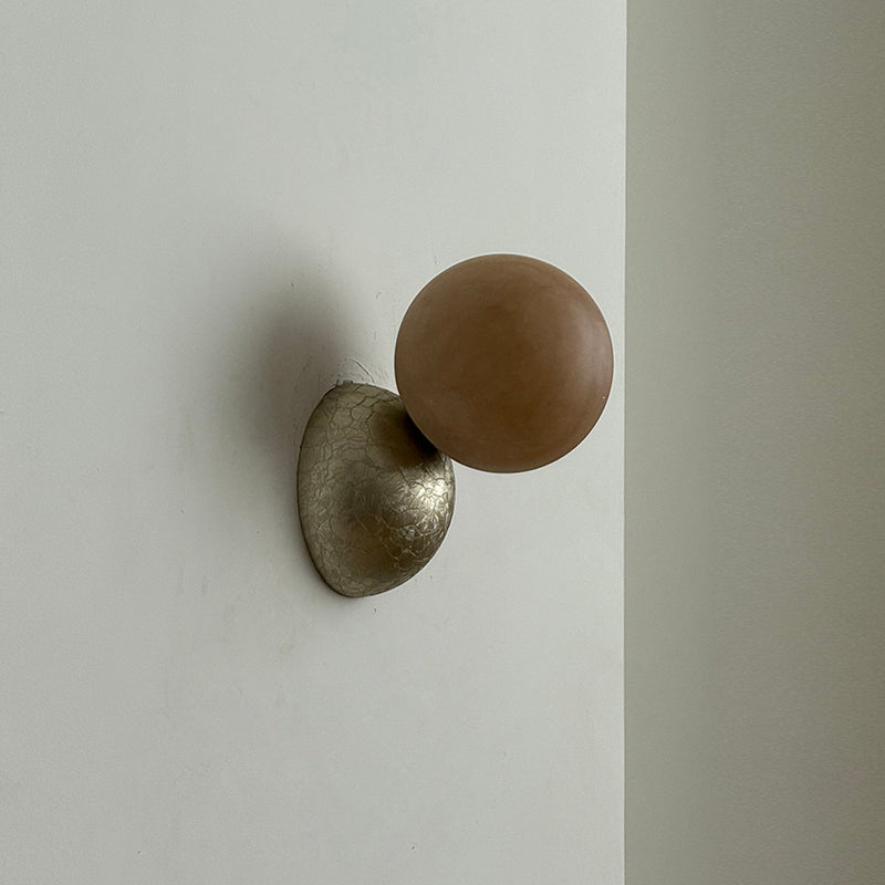 Arca Modern Minimalist Eclipse Mrable Metal Wall Lamp - Letslighting