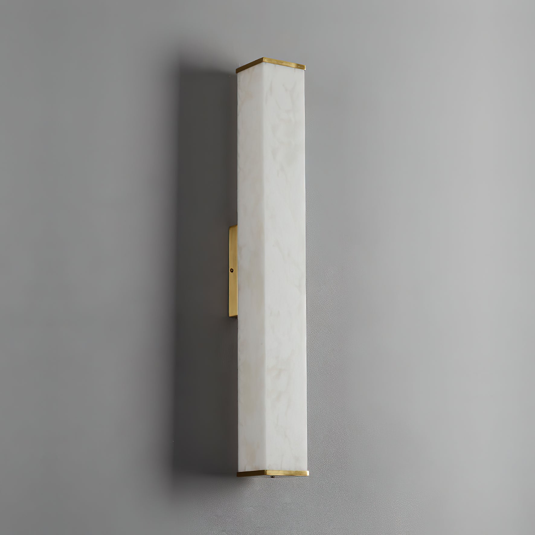 Arcus Modern Minimalist Elegance Brass Alabaster Sconce Wall Lamp - Letslighting