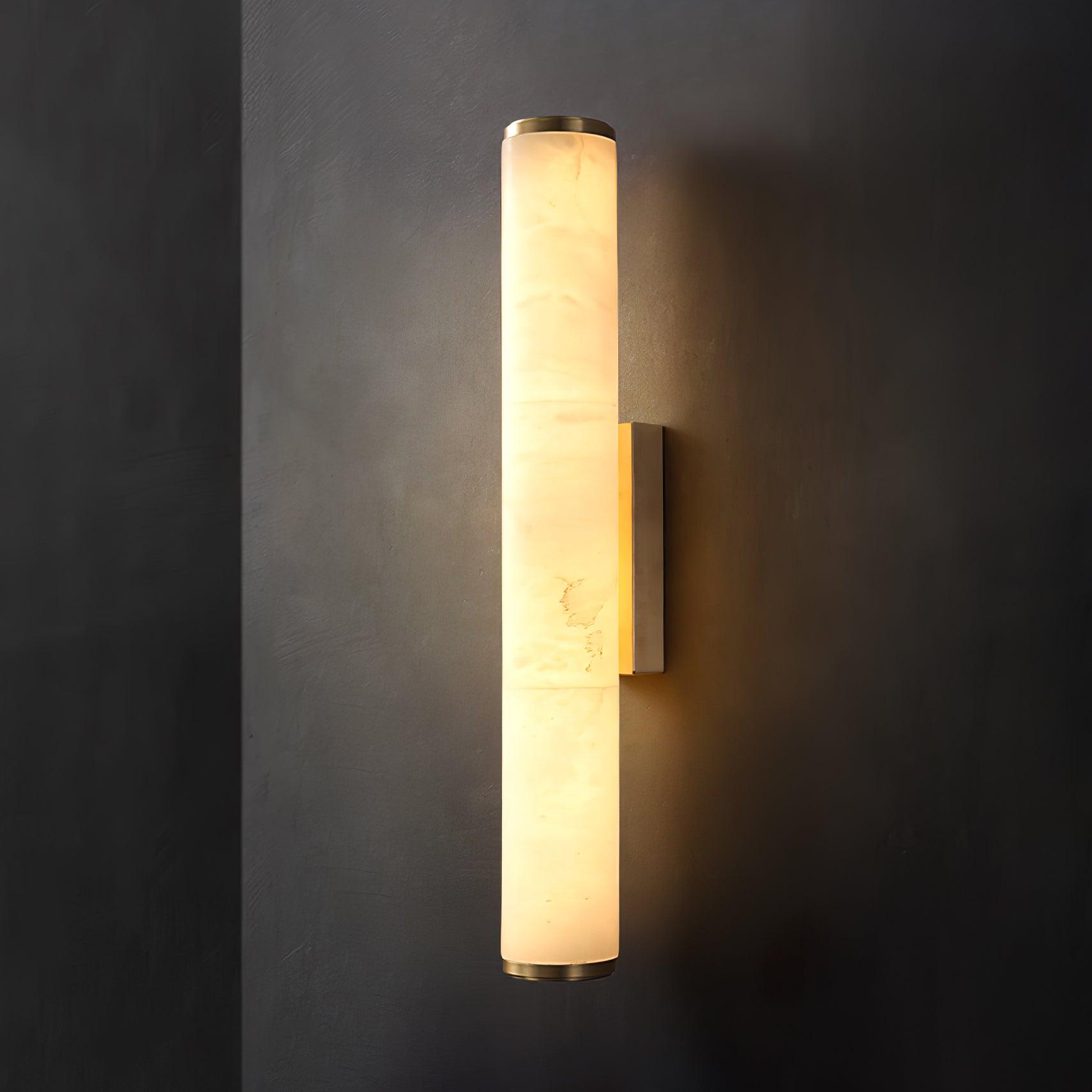 Nyvynor Rectangular Alabaster Wall Light - Neutralighting
