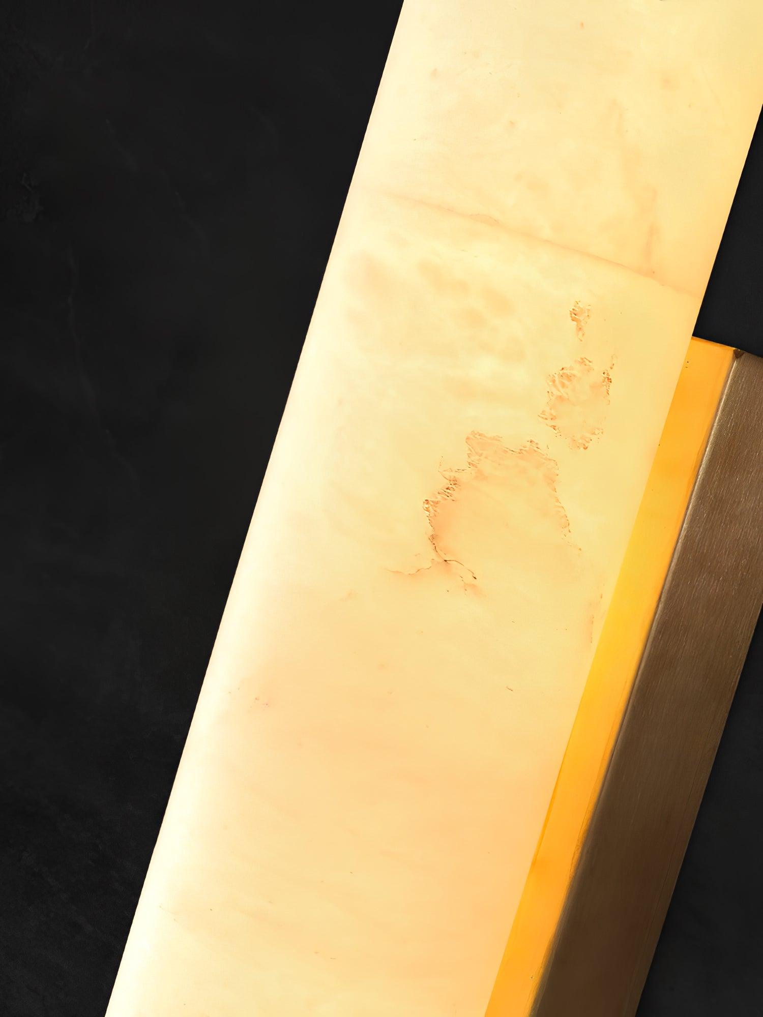 Nyvynor Rectangular Alabaster Wall Light - Neutralighting