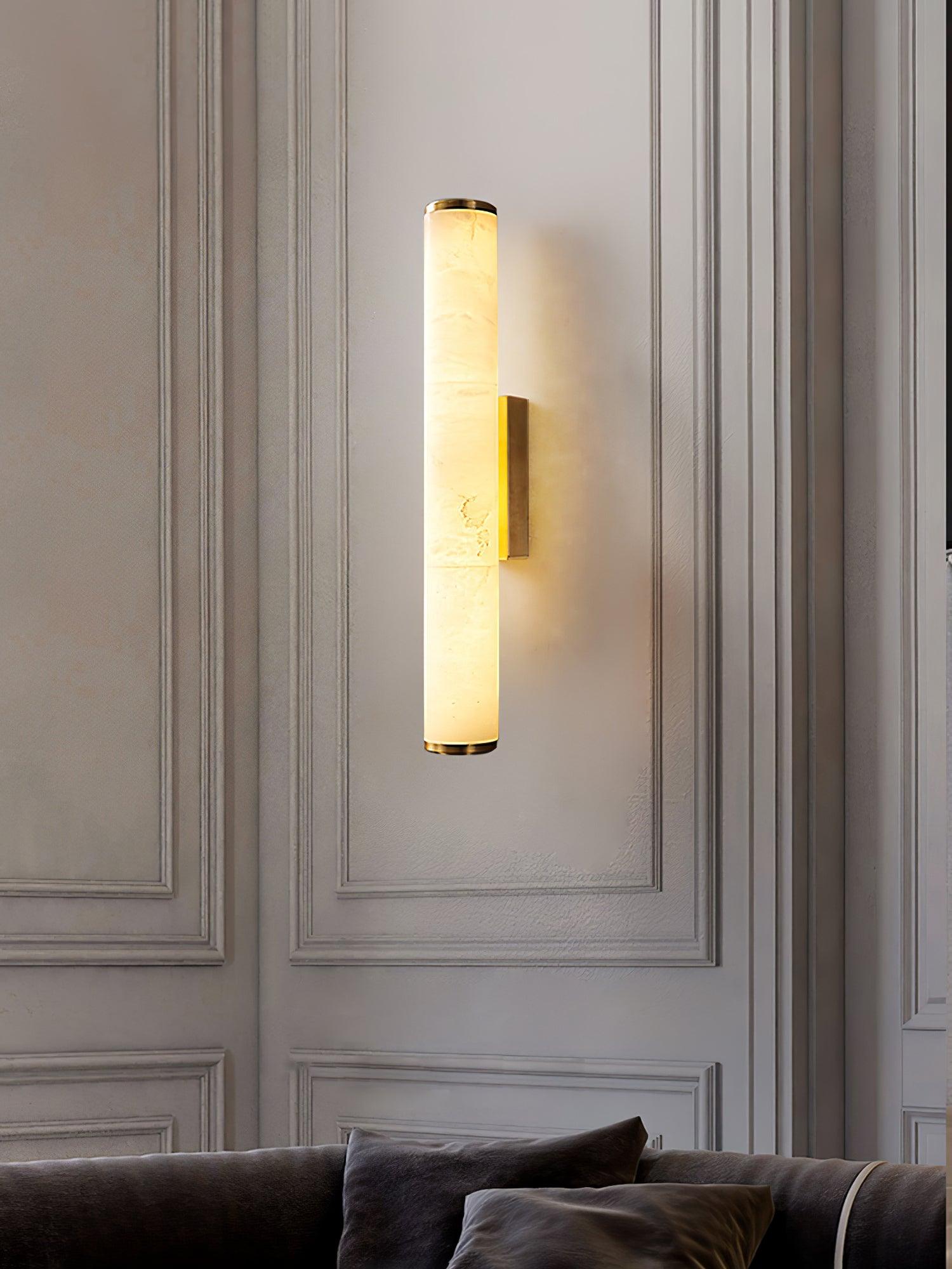 Nyvynor Rectangular Alabaster Wall Light - Neutralighting